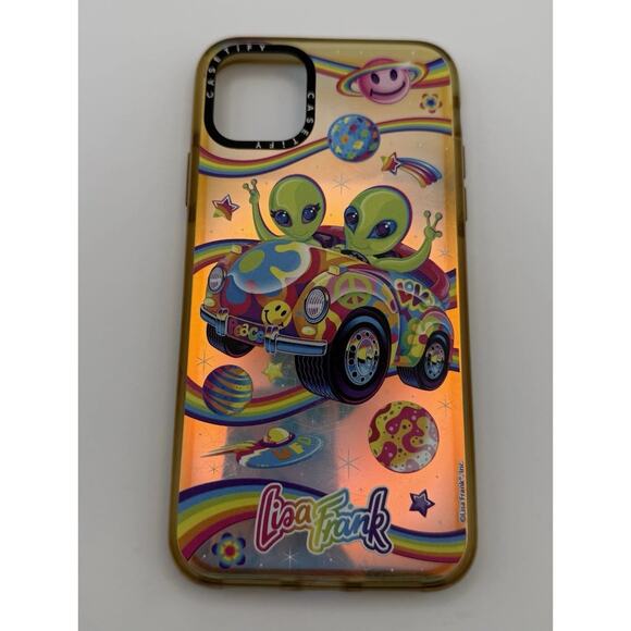 Casetify Lisa Frank iPhone 11 Zoomer And Zorbit Alien Space Design - Picture 1 of 9